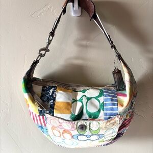 Coach Patchwork Multi‑Color Quilted Hobo Bag